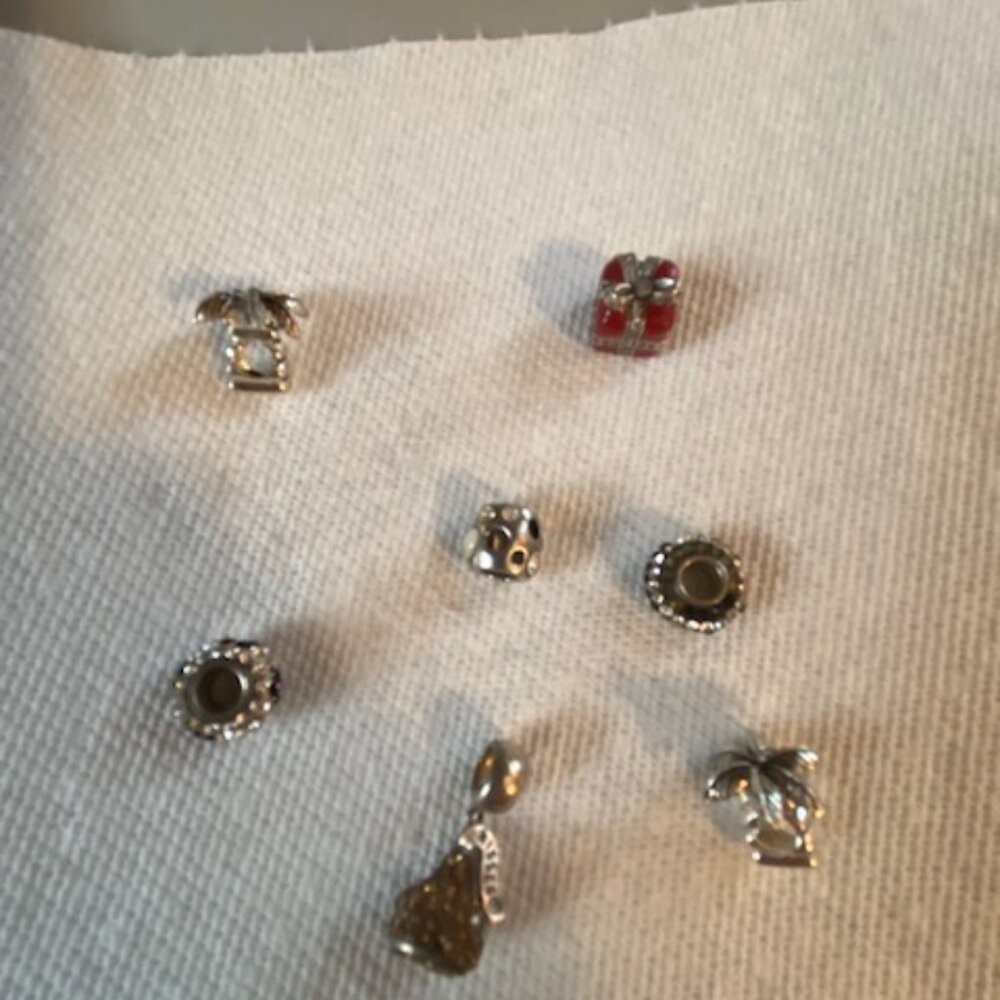 7 Compatible to Pandora charms -Palm trees are 925 stamped